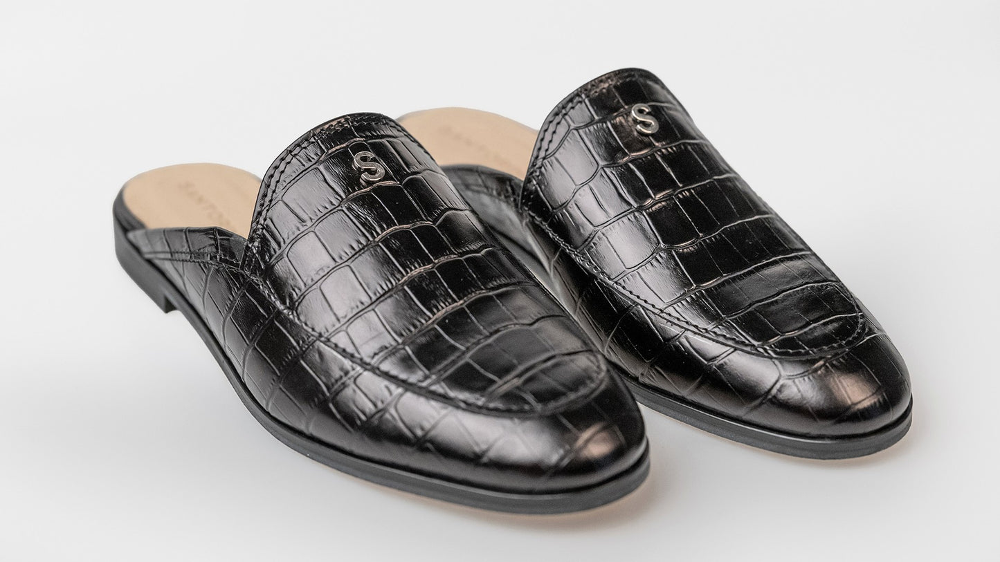 SHÁRA MULLES Croco Black