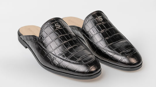 SHÁRA MULLES Croco Black