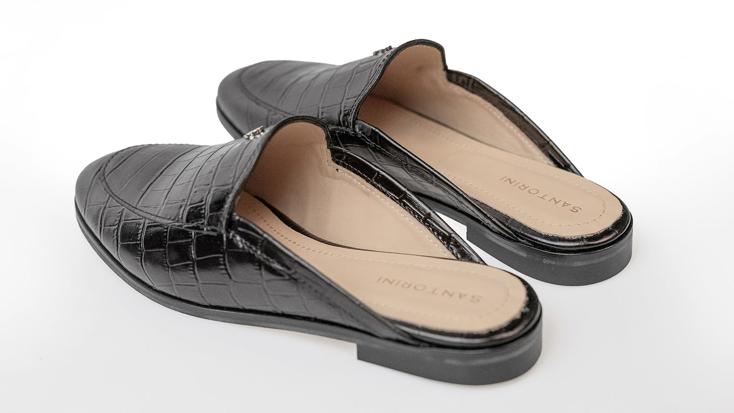 SHÁRA MULLES Croco Black