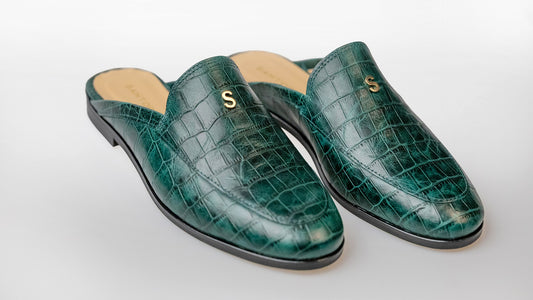SHÁRA MULLES Croco Green